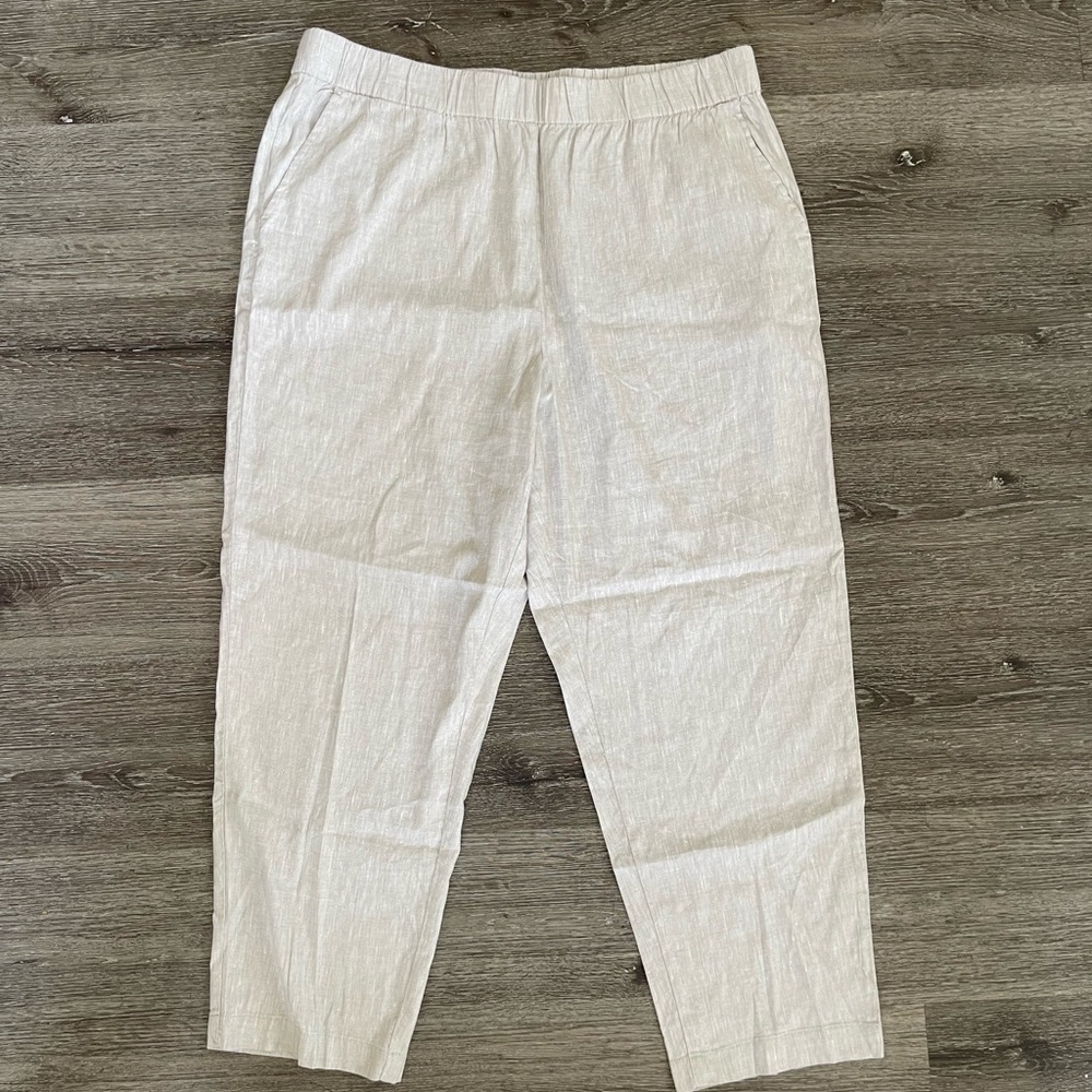 Women’s White Linen Pants